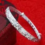 Bracelet jonc floral pour femme 1