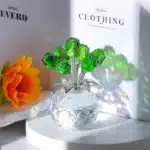 Bouquet de roses en cristal décoratif 6