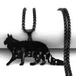 Collier femme chaton avec fleurs 4