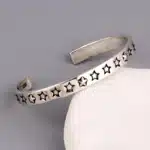 Bracelet femme argent petites étoiles 1