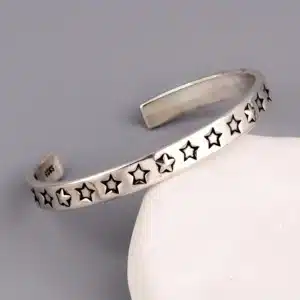 Bracelet femme argent petites étoiles 1