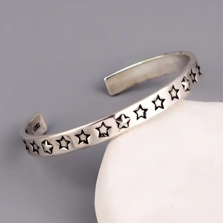 Bracelet femme argent petites étoiles 1