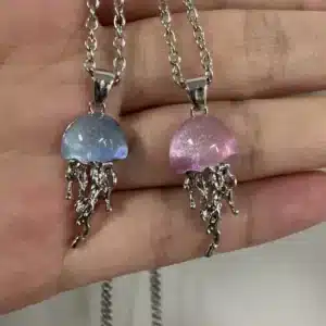Collier couple méduse 2