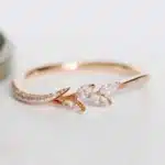 Bague de fiançailles femme brillante 1