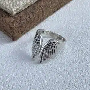 Bague femme ailes d'ange argent 1