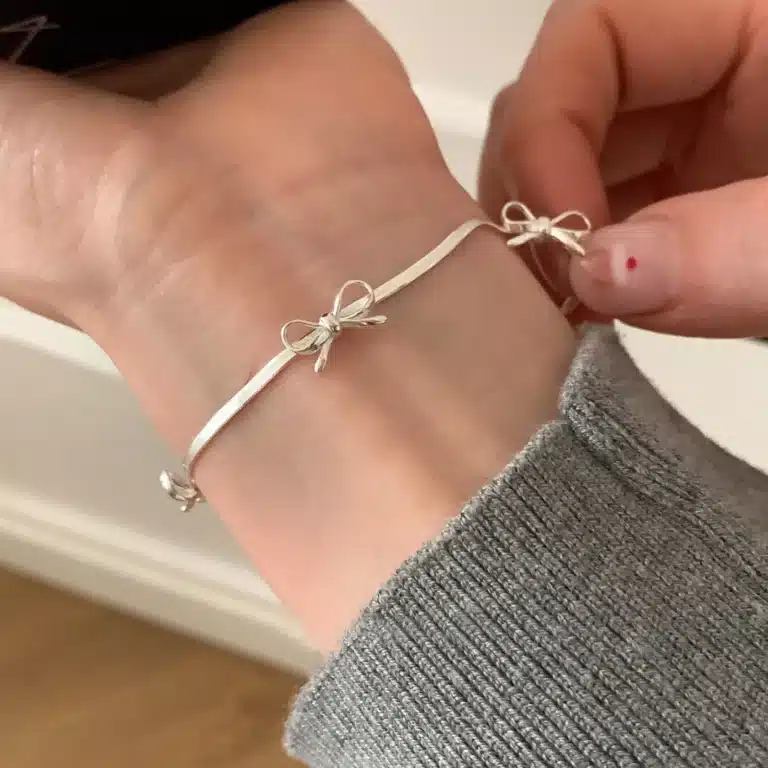 Bracelet femme petits noeuds lacets 1