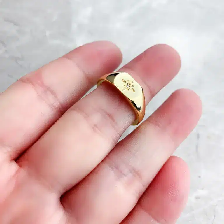 Bague chevalière vintage femme 6