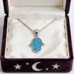 Collier femme main de Fatma opale 6