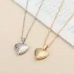 Collier femme médaillon ancien coeur 1