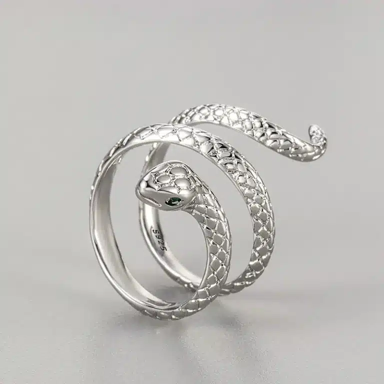 Bague femme serpent spirale 1
