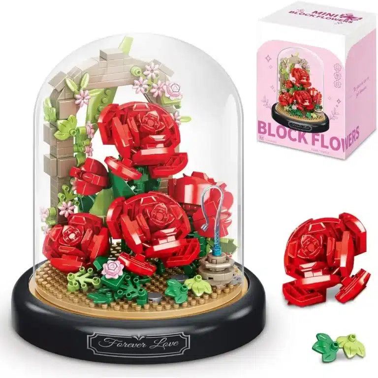 Kit rose éternelle Lego à construire 7