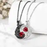 Collier couple ange démon chaine 1