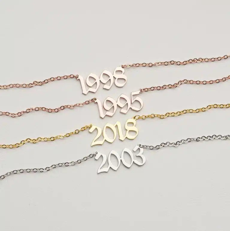 Collier femme personnalisé date importante 5