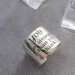 Bague femme manchette mot doux 1