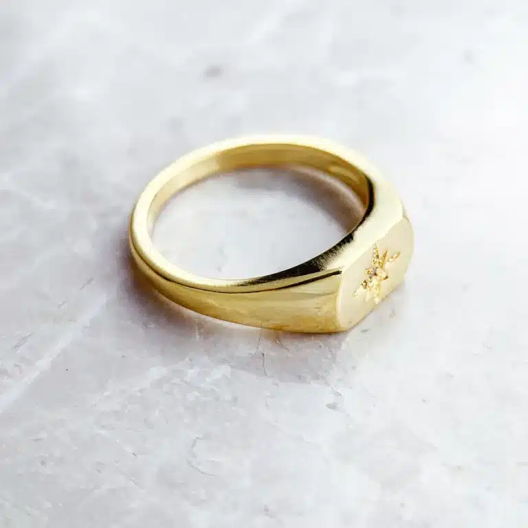Bague chevalière vintage femme 4