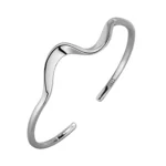 Bracelet jonc ondulé femme 2