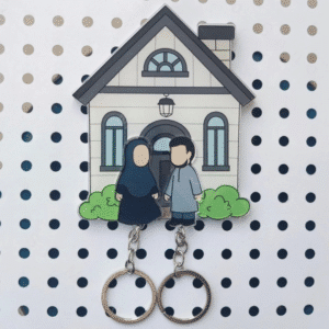 Porte-clés mural couple islam