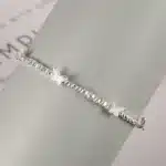Bracelet fin argent petits papillons 2