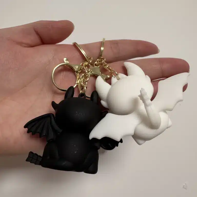 Porte-clés couple dessin animé Dragons 1