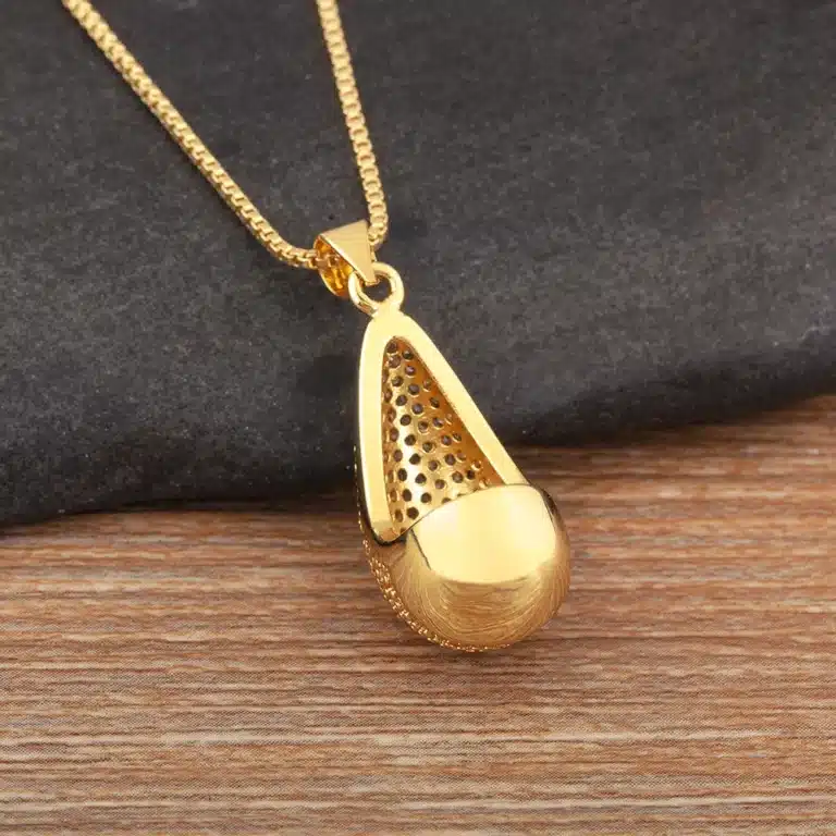 Collier femme goutte strass 5