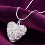 Collier coeur argent femme 3