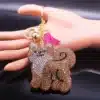 Porte-clés femme chien Akita 2