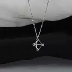 Collier femme flèche de Cupidon brillante 1
