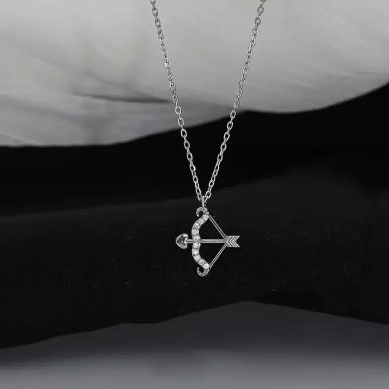 Collier femme flèche de Cupidon brillante 1