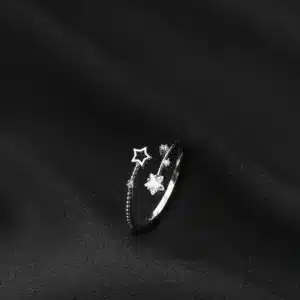 Bague fine femme étoiles 1