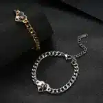 Bracelet couple personnalisable coeur souvenir 5