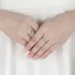 Bagues de couple fiançailles argent 3