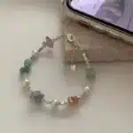 Bracelet chips pierres naturelles papillon 1