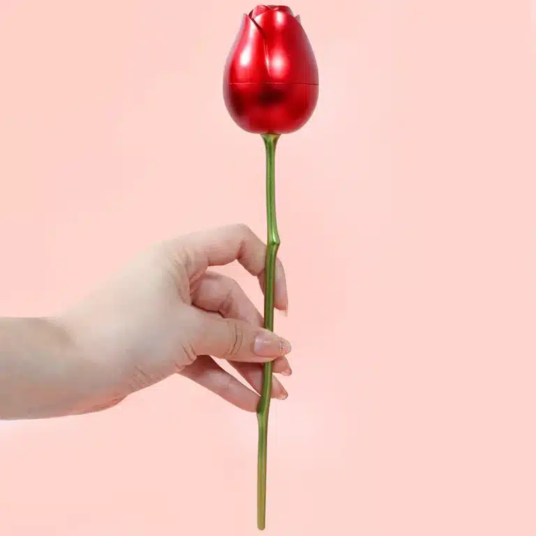 Rose éternelle avec boite à bijoux et collier projection je t'aime 3