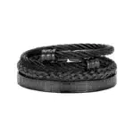 Bracelet homme multi rangs tressé 3