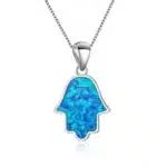 Collier femme main de Fatma opale 1