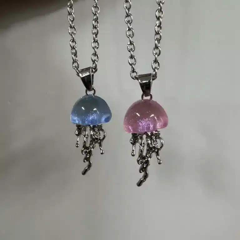 Collier couple méduse 3