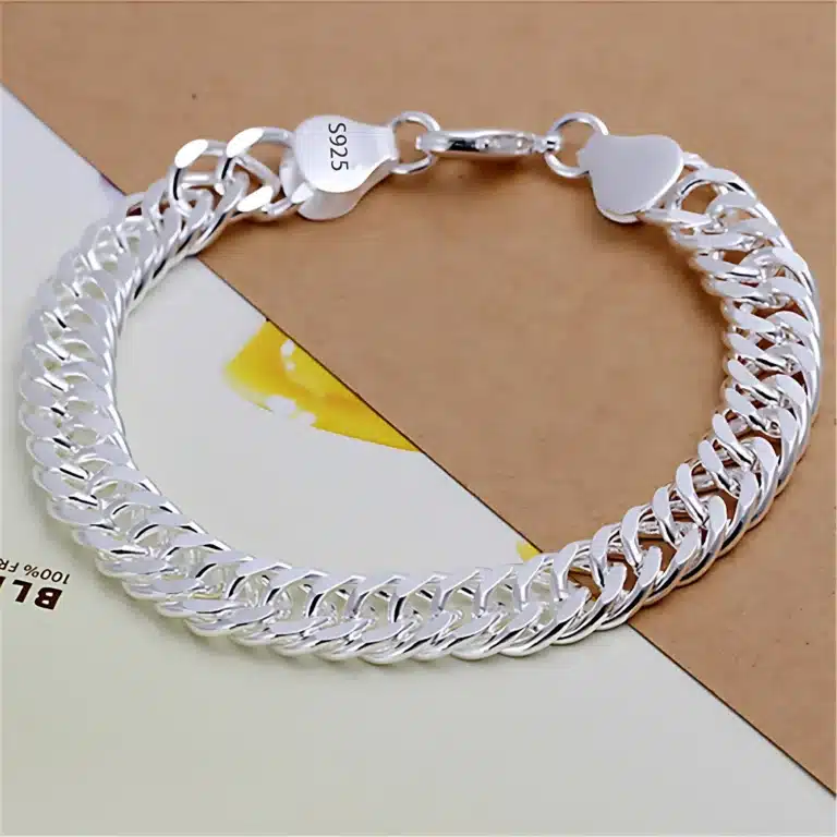Bracelet maillons serrés femme 1
