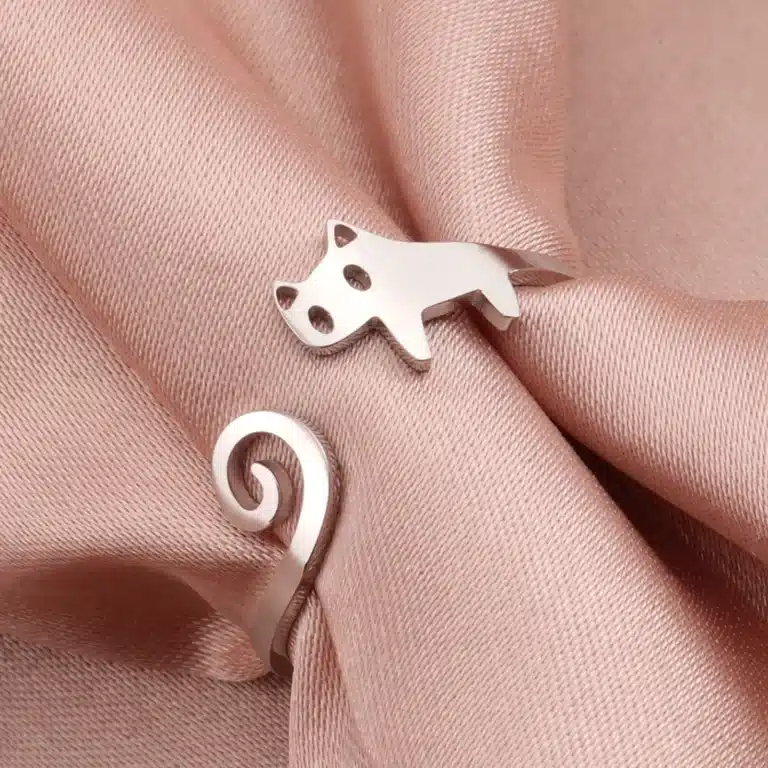 Bague chat mignon pour femme 1