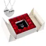Coffret roses éternelles double collier mère et fille 1