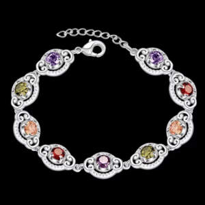 Bracelet femme pierre colorées