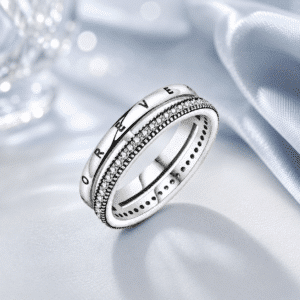 bague femme forever argent brillant