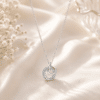 Collier femme anneaux entrelacés