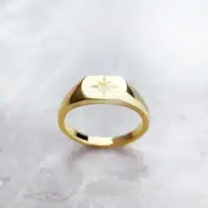 Bague chevalière vintage femme 3