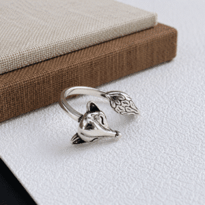 Bague femme renard mignon