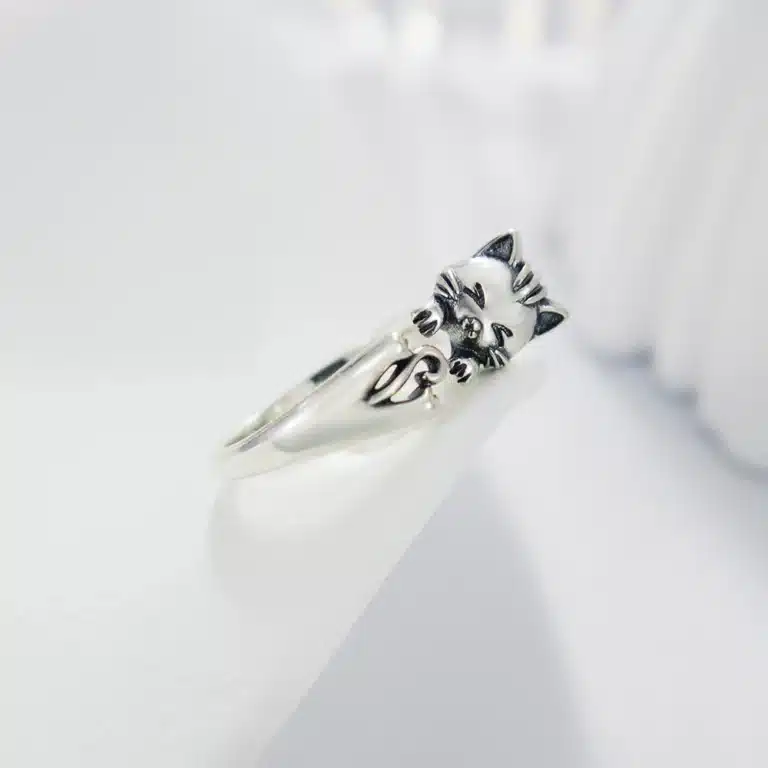Bague femme chat kawaii 1