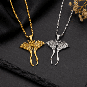 Colliers couple papillon lunaire