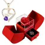 Coffret cadeau rouge collier maman 2