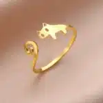 Bague chat mignon pour femme 2