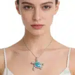 Collier femme tortue opale 6