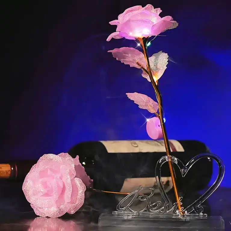 10 roses éternelles brillantes Saint Valentin 5